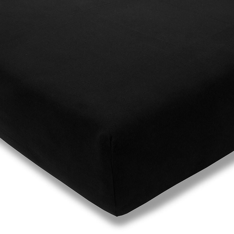 Prześcieradło z gumką jersey 150x200 cm SCHWARZ feinjersey