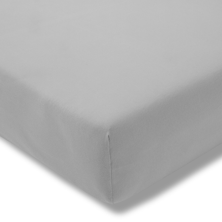 Prześcieradło z gumką jersey 150x200 cm PLATIN feinjersey