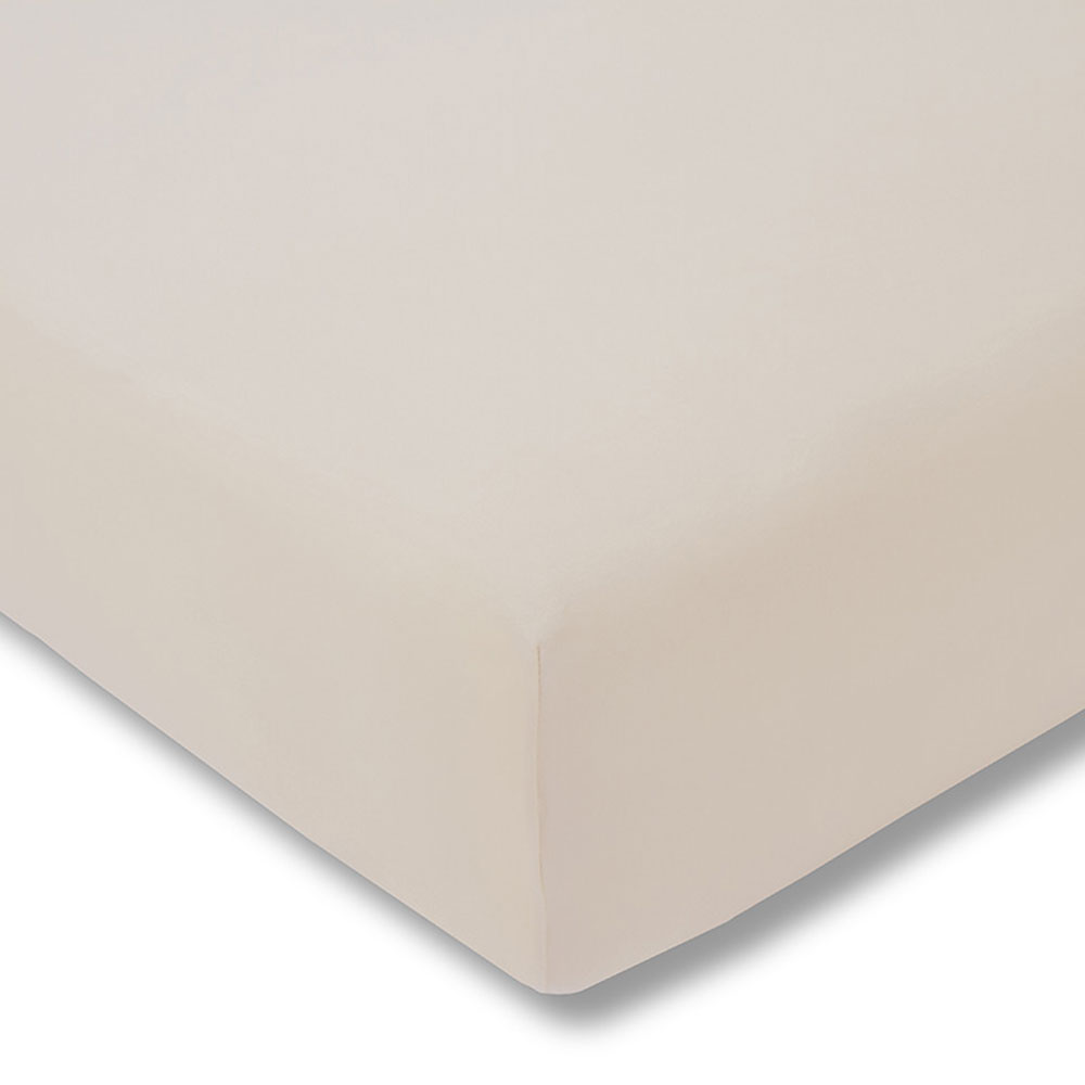 Prześcieradło z gumką jersey 200x200 cm BEIGE feinjersey