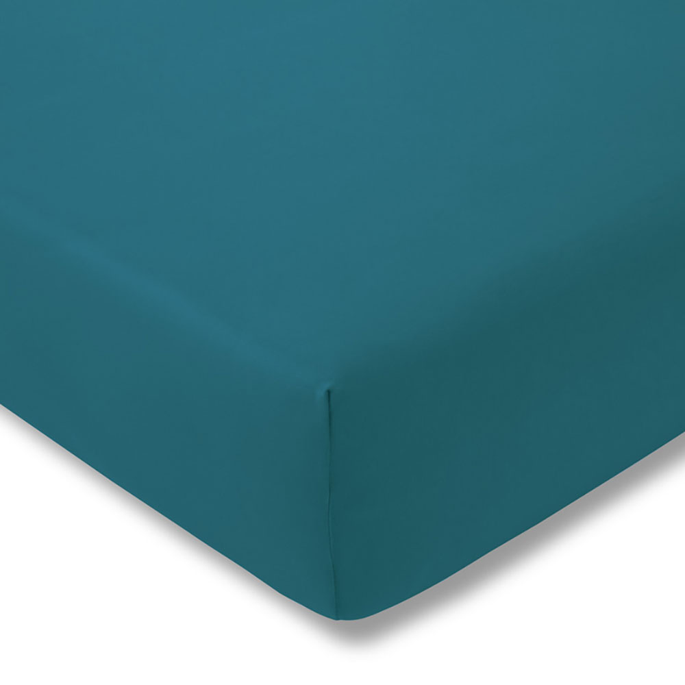 Prześcieradło z gumką zwirn-jersey 150x200 cm CYAN jersey