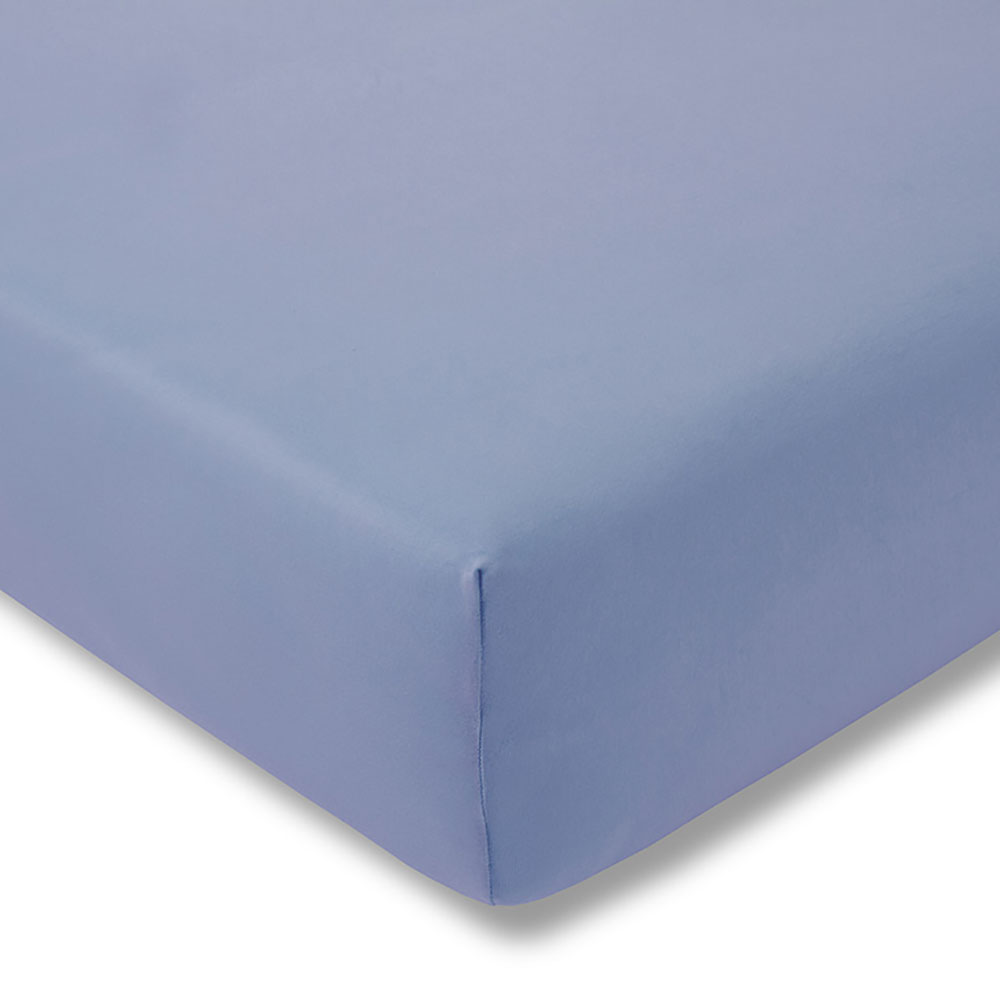 Prześcieradło z gumką zwirn-jersey 150x200 cm HELLBLAU jersey