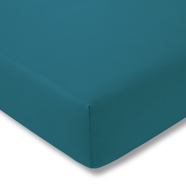 Prześcieradło z gumką zwirn-jersey 200x200 cm CYAN jersey