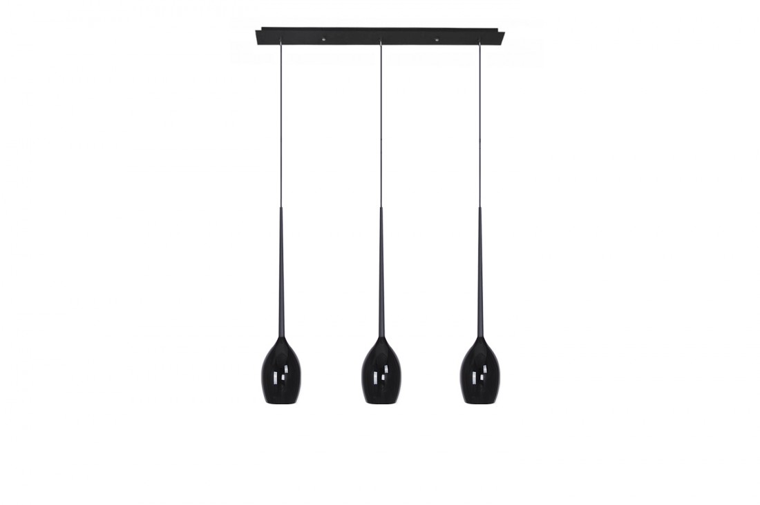 Lampa wisząca Izza 3 MD1288B-Shiny Black